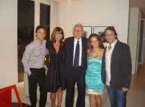 Jaime Soares . Richard Meier e sua assistente . Myrna Porcaro . Fernando Vignoli